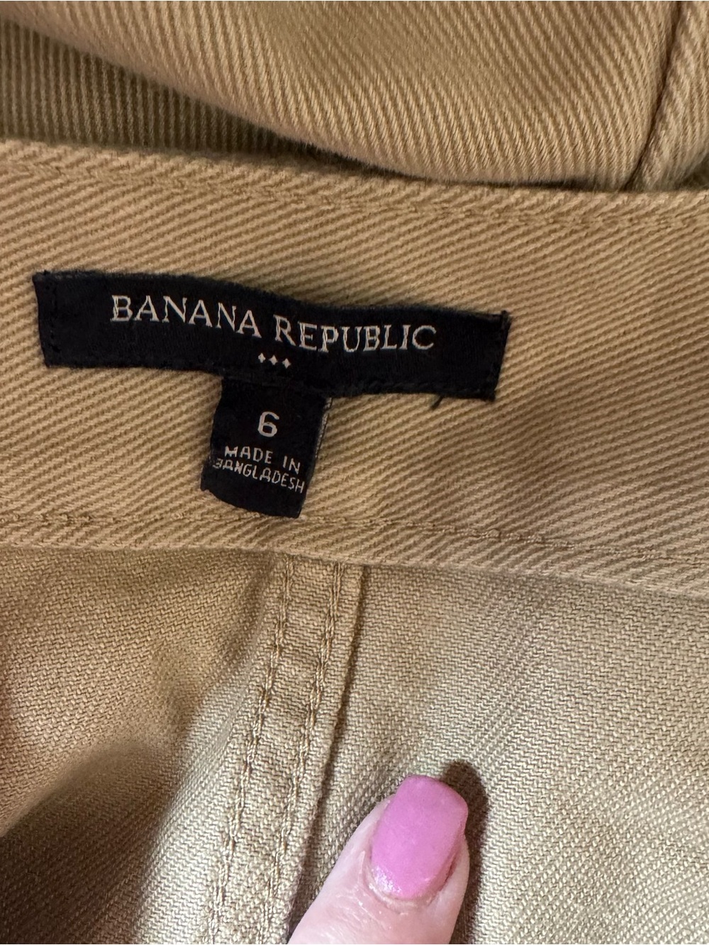 BANANA REPUBLIC Utility Mini Skirt with Belt SIZE: 6 #P - Picture 6 of 7